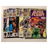 8 MARVEL COMICS ALPHA FLIGHT SEE DESC.
