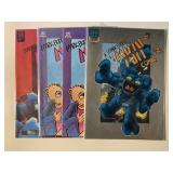 4 RIP OFF PRESS COMICS MIAMI MICS #2, 3, 3, 4