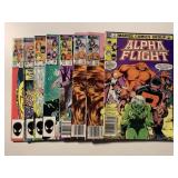 8 MARVEL COMICS ALPHA FLIGHT SEE DESC.