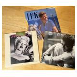 3 JKF, Marilyn Monroe, James Dean Calenders