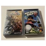 2 PSP GAMES FINAL FANTASY TACTIKS HOT SHOTS GOLF