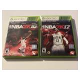 2 XBOX LIVE BASKETBALL GAMES NBA 2K 16 & 17