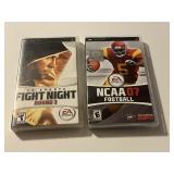 2 PSP GAMES NCAA 07 FOOTBALL FIGHT NIGHT ROUND 3