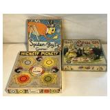 3 VINTAGE GAMES MILTON BRADLEY. 2 PARKER BROTHERS