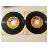 2 VINTAGE 45s 49TH STATE RECORD COMPANY