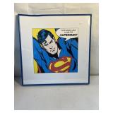 SUPERMAN PRINT FRAMED