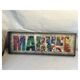 MARVEL COMICS TYPOGRAPHY PRINT