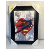 SUPERMAN FRAMED TEXTURED PRINT