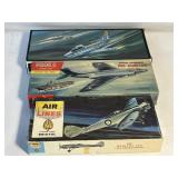 3 VINTAGE MODEL KITS