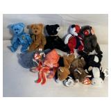 10  VARIOUS BEANIE BABIES