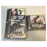 3 PLAY STATION NHL GAMES