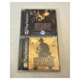 2 PLAY STATION MEDAL OF HONOR GAMES
