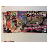 7 ASSORTED ANIME MAGAZINES SEE DESC.