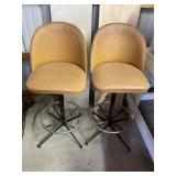 MCM Swivel Bar Stool Pair
