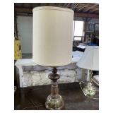 Wood & Brass Table Lamp