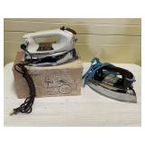 Pair Vintage Irons