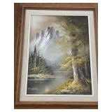 T. Moore Oil Painting Original