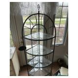 Metal & Glass Corner Shelf