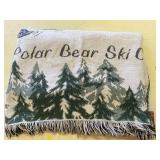 Throw Blanket "Polar Bear Ski Club"