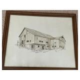 Ken Gray Barn Drawing Print