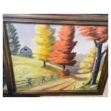 Autumn Farm Oil Painting Original