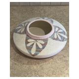 Unique Pottery Vase Flat