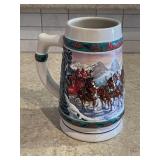 Budweiser Holiday Stein 1993