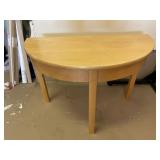 Half Moon Wood End Table