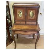 Antique Spanish Writing Desk Inlay Wood