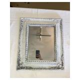 White Frame Baroque Style Mirror