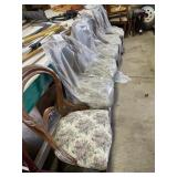 Walnut Needlepoint Chair Set