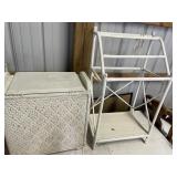 Wicker & Rattan Hamper, Towel Rack