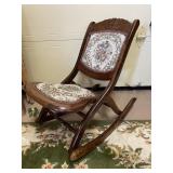 Folding Antique Rocking Chair