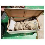 Painted Wood Chest & Linens