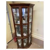 Corner China Display Cabinet Lighted