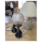 Glass Lamp Trio