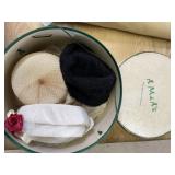 Hat Collection in Vintage Hat Box