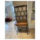 Metal Bakers Rack with Wine Storage