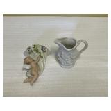 Dresden Bud Vase & Portmeirion Pitcher