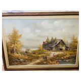 R. Matino Farm Oil Painting