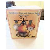 Sunflower Mug & Saucer Set Brand New