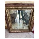 Ornate Carved Wood Frame Mirror