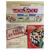 Monopoly, Chinese Checkers, Tax Evasion