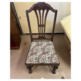 Antique Mahogany Chair Claw Feet