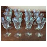 WJ. HUGHES CRYSTAL GLASSES