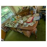 CAD. FURNITURE WOOD DINING TBL + CHAIRS