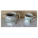 CERAMIC CREAM & SUGAR