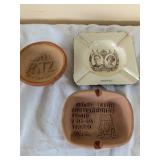 TERRA COTTA  ASH TRAYS +