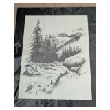 B&W LANDSCAPE PRINT