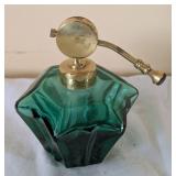 IRVING RICE EMERALD PERFUME BOTTLE